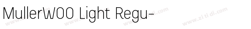 MullerW00 Light Regu字体转换